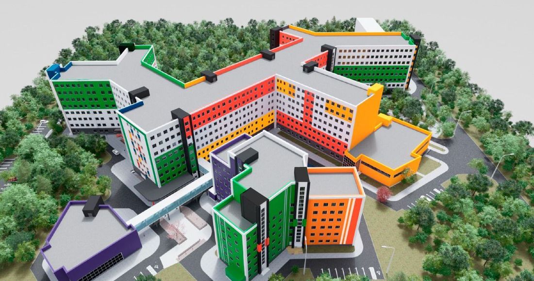 Конкурсы и акции, Социальная сфера, Томские новости, больница детская больница цветовое решение выборы Многопрофильная областная детская больница в Томске будет яркой