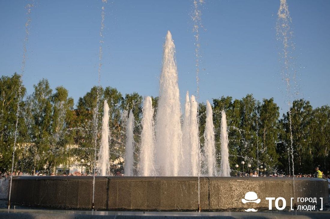 Городское благоустройство, Томские новости, фонтаны задержка включение выключение интересные новости Томска город Фонтаны заработали в Томске с небольшой задержкой