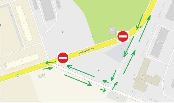 Дороги, Томские новости, движение ограничение движения схема проезда перекрытие на Ивановского Московский тракт ограничение д На выходных в Томске ограничат движение по ул. Ивановского