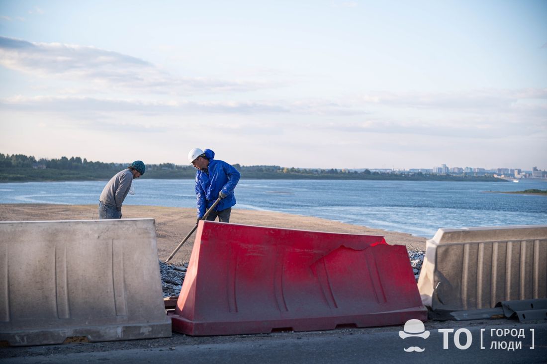 Город, Дороги, Томские новости, мост тротуар движение интересные новости Томска В Томске асфальтируют Северный мост