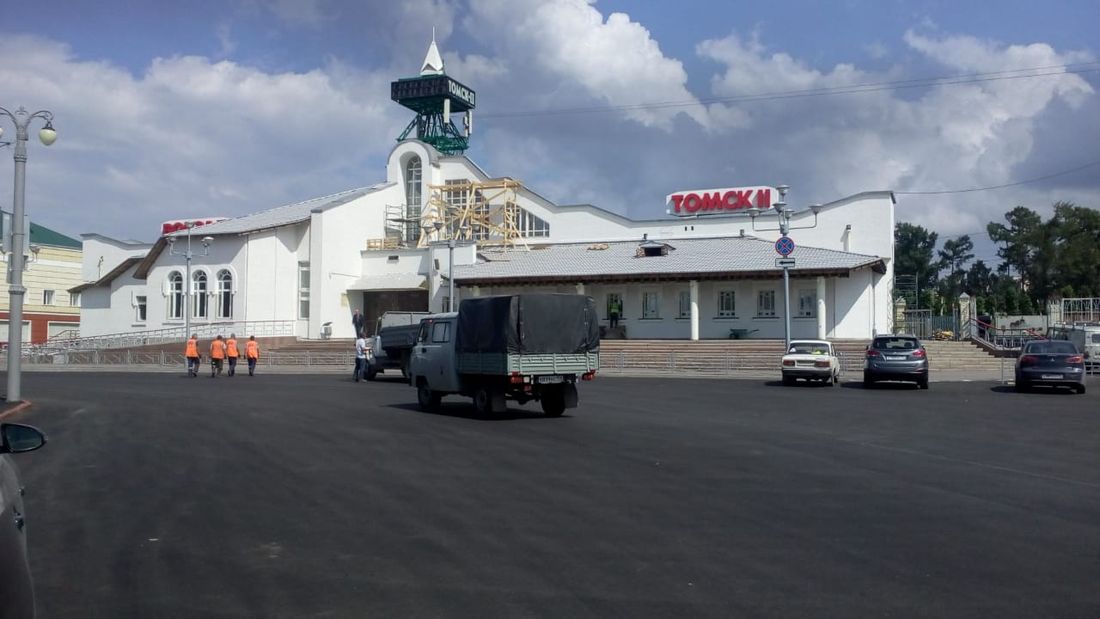 Городское благоустройство, Томские новости, томск вокзал сквер благоустройство В Томске благоустраивают скверы около железнодорожных вокзалов