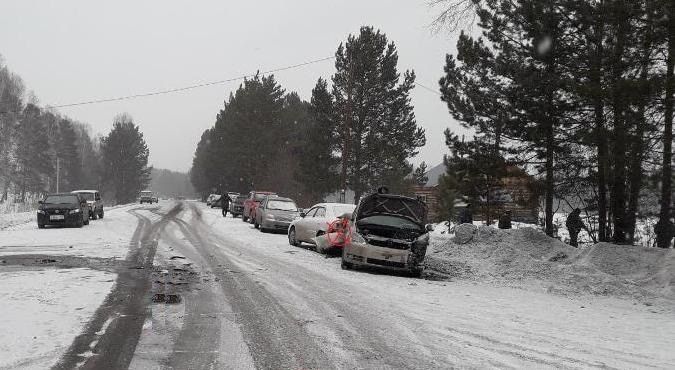 Происшествия, Томские новости, авария ДТП столкновение врезались столкнулись Две женщины пострадали в тройном ДТП в Асине