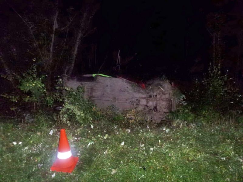 Происшествия, Томские новости, авария ДТП врезался столкнулся инцидент сводка происшествий в регионе ВАЗ опрокинулся на трассе под Томском, водитель скрылся