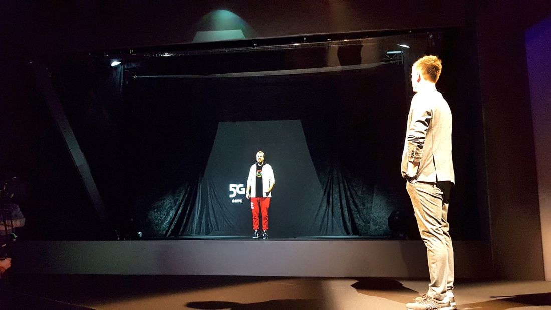 МТС, Томские новости, МТС сеть голограмма лазеры общение телемост сети пятого поколения 5g Первый голографический телемост в сетях «пятого поколения» провела МТС