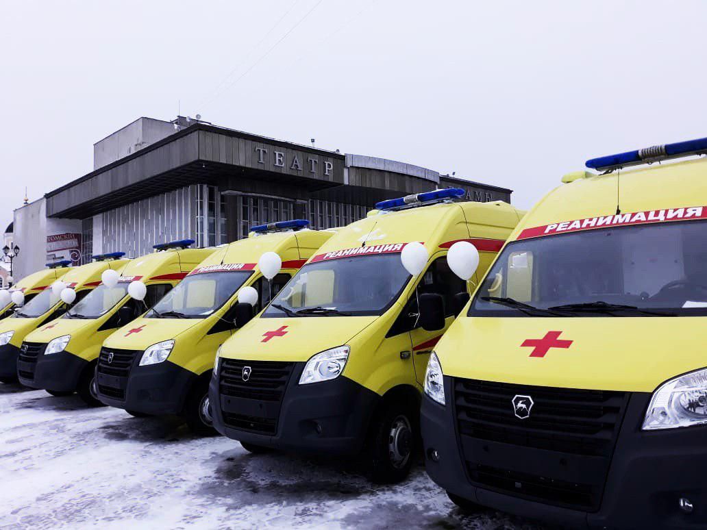 Медицина и здоровье, Социальная сфера, Томские новости, скорая помощь автомобили новые машины парк скорая Парк «скорой помощи» Томской области пополнили 39 новых машин