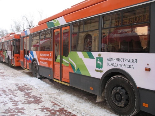 Новые троллейбусы на улицах Томска