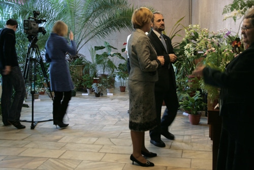 На выставке растений