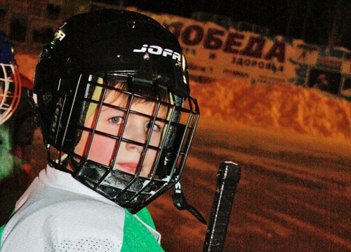 Неделя детского хоккея в Томске. Тренировка на 