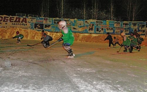 Неделя детского хоккея в Томске. Тренировка на 