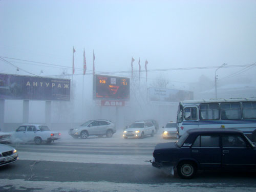 Томск в мороз