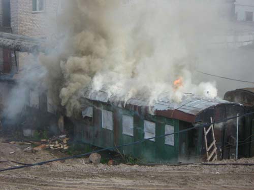 Тушение бензовоза в Томске