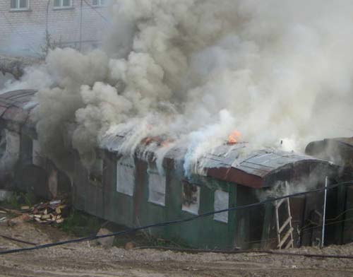 Тушение бензовоза в Томске