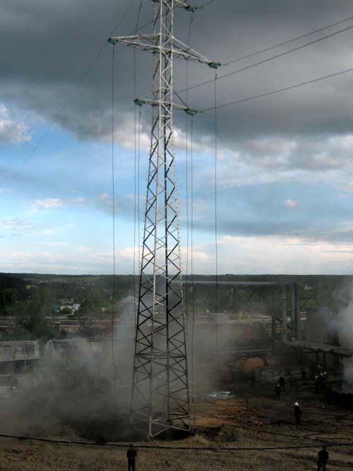 Тушение бензовоза в Томске