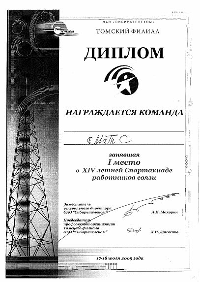 Диплом победителей