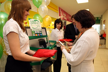 Открытие 1000 банкомата Сбербанка