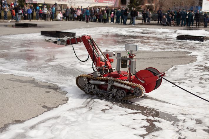 Парад пожарной техники