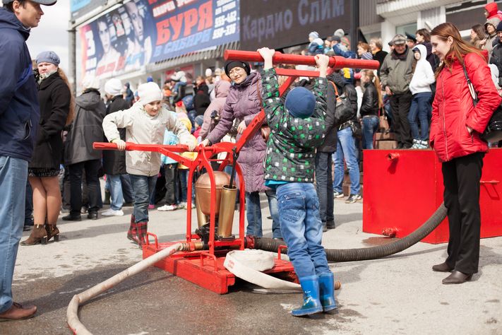 Парад пожарной техники