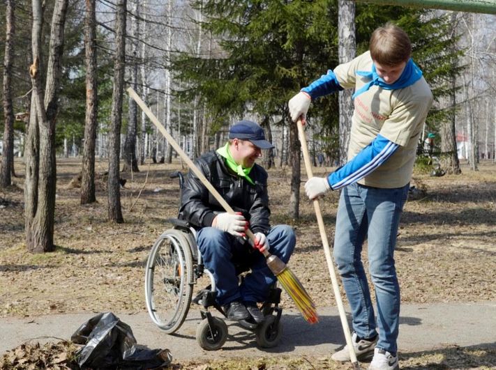 Cубботник в Ленинском районе