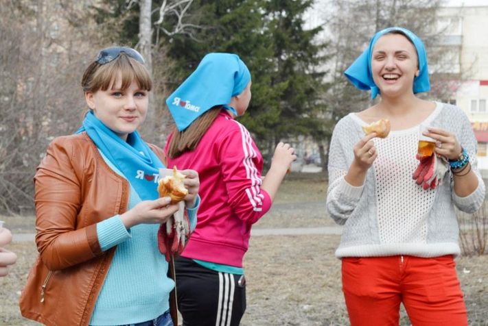 Cубботник в Ленинском районе