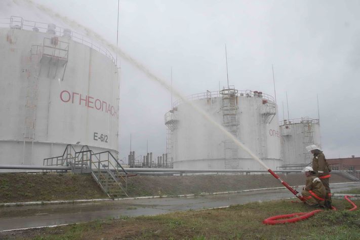 Учения пожарнефтяники