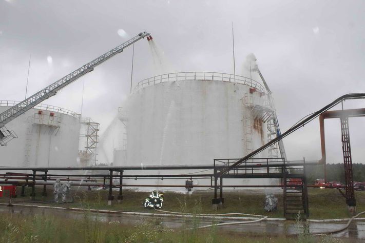 Учения пожарнефтяники