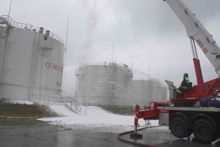 Учения пожарнефтяники