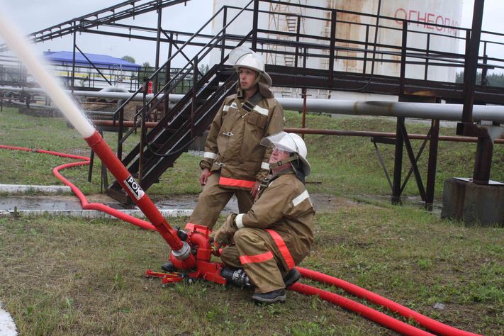 Учения пожарнефтяники