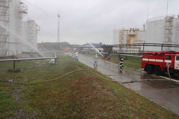 Учения пожарнефтяники