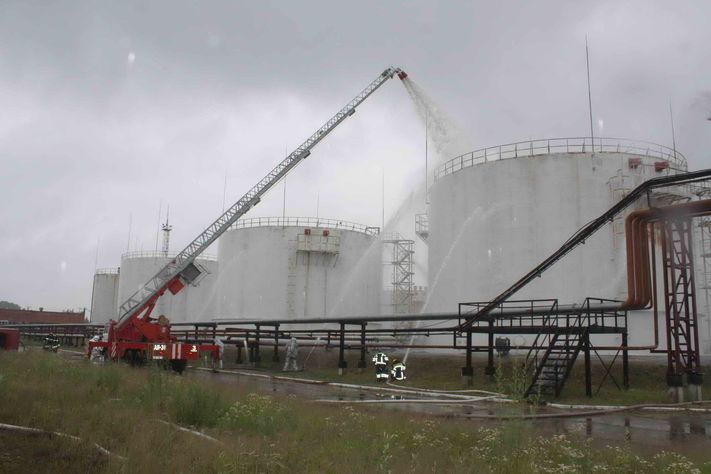 Учения пожарнефтяники