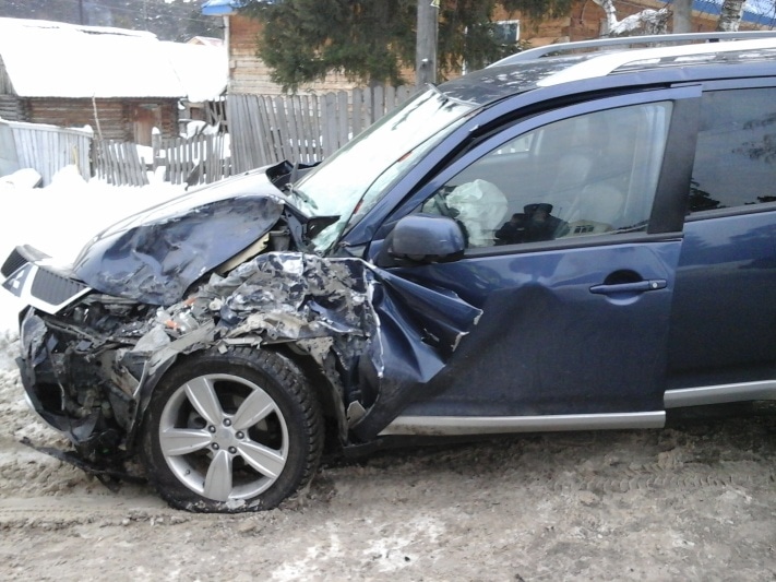 ДТП ПАЗ и Митсубиси