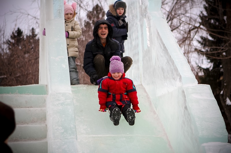 Ледовый городок на Новособорной