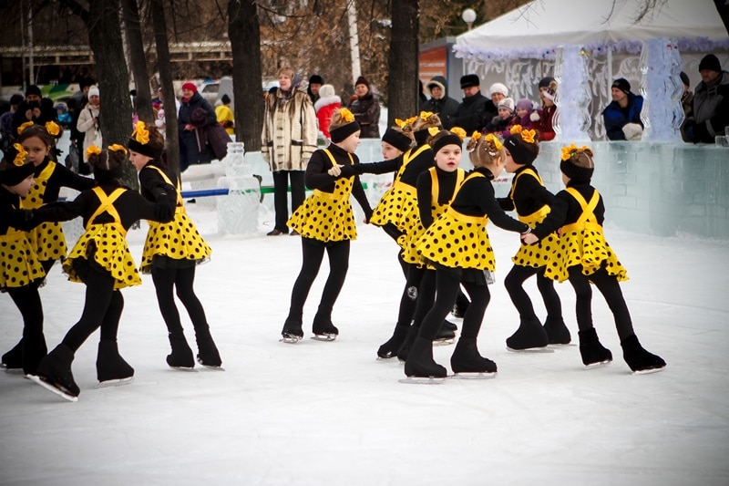 Ледовый городок на Новособорной