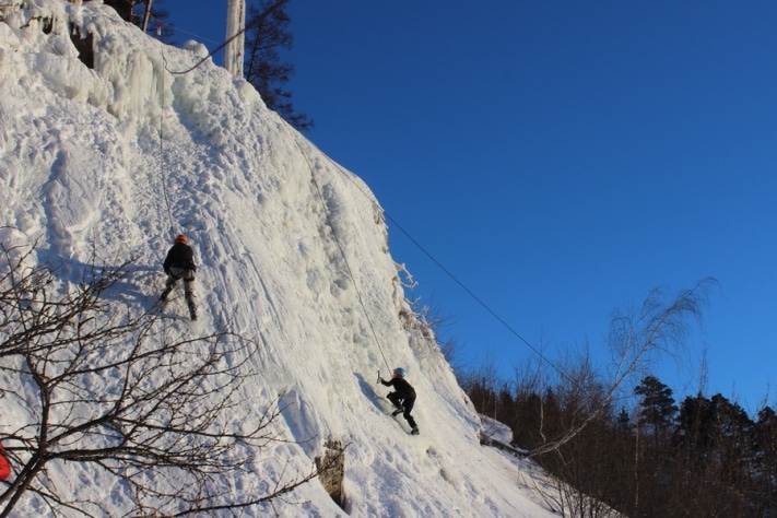 Чемпионат и первенство Томской области по ледолазанию