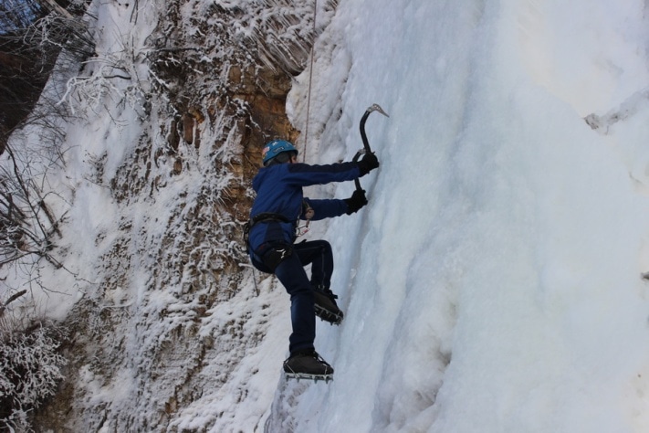 Чемпионат и первенство Томской области по ледолазанию