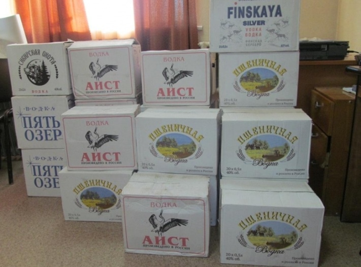 Контрафактная водка