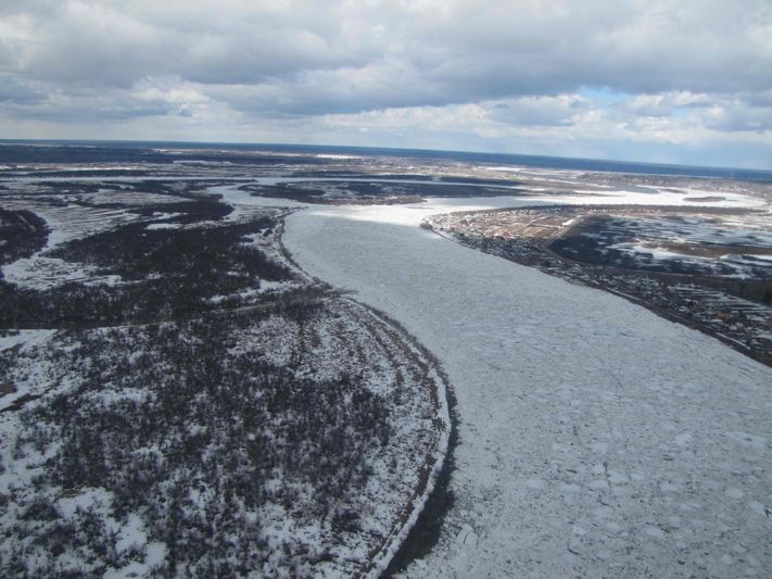 Облет Томь ледоход паводок 2015