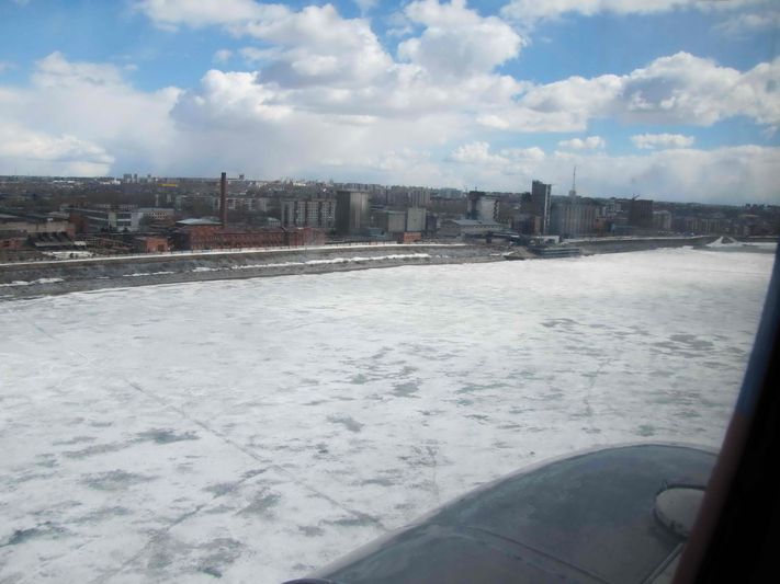 Облет Томь ледоход паводок 2015