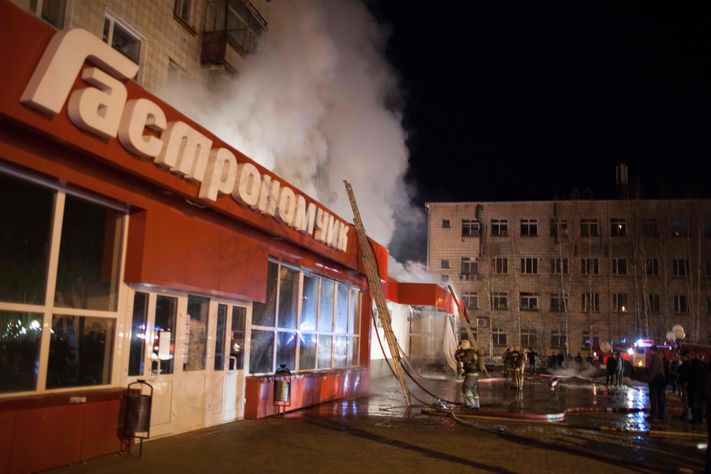 Пожар в Стрежевом