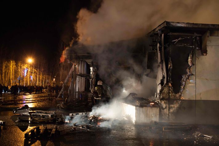 Пожар в Стрежевом