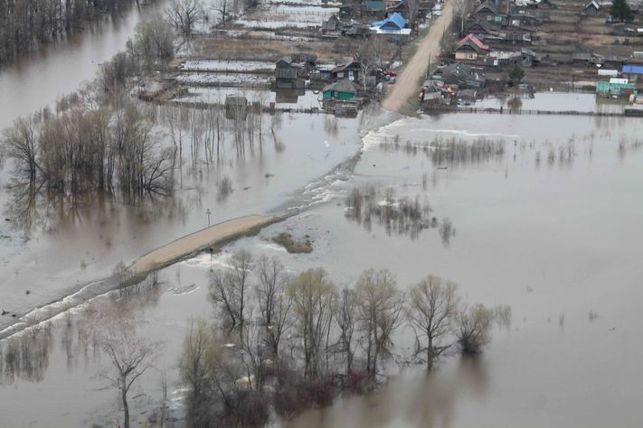 Облет паводок МЧС май