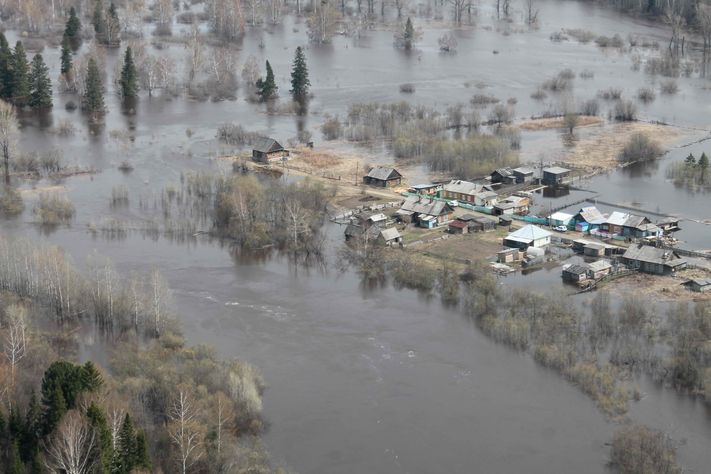 Облет паводок МЧС май