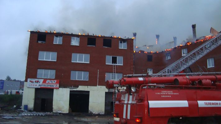 Томск пожар тушили 3 часа