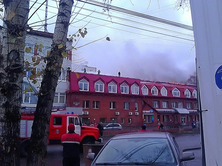 Пожар в здании рекламного дайджеста