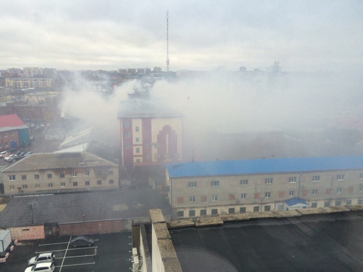 Пожар в здании рекламного дайджеста