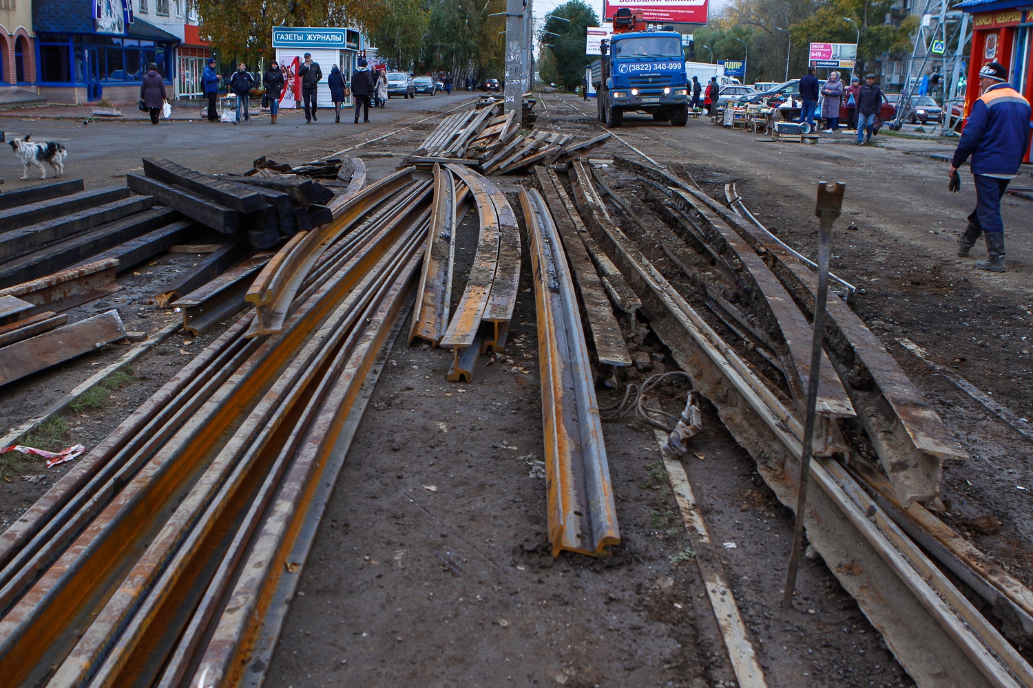 Дороги, Томские новости, ограничение движения трамвай работы В воскресенье в Томске изменят схему движения трамваев