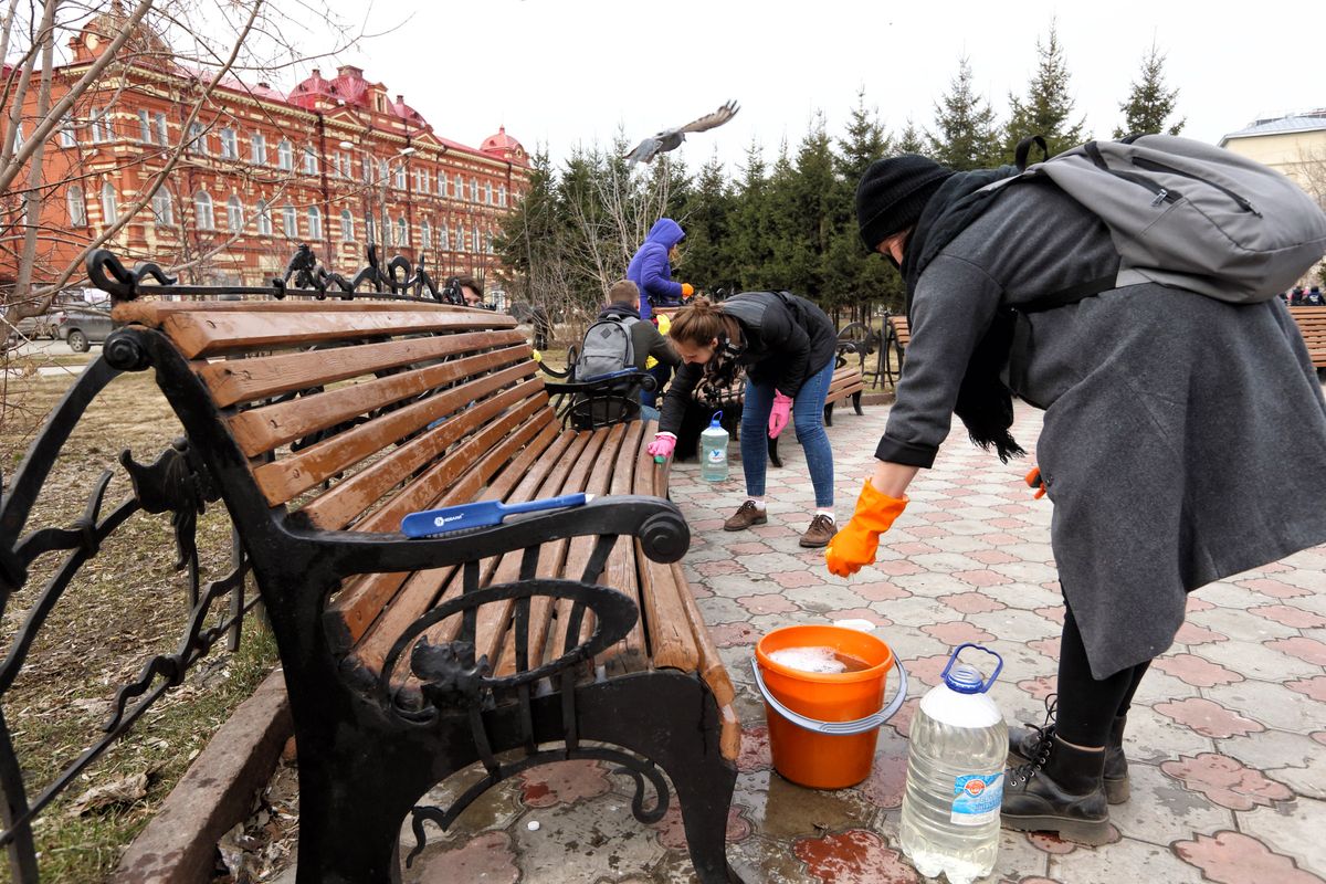 Прикольные фото субботников