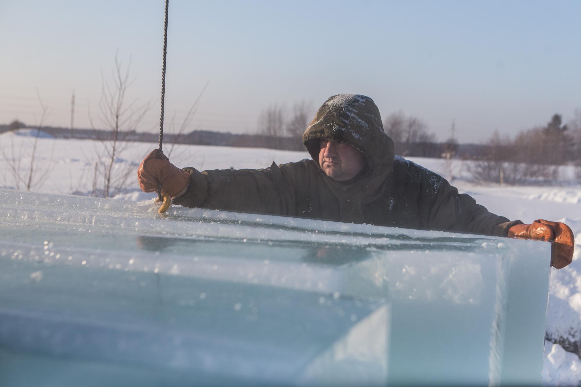 Город, Как это работает, Новый год ❄, заготовки лёд Боярское озеро Шостак Фотопроект. Заготовка льда в Томске
