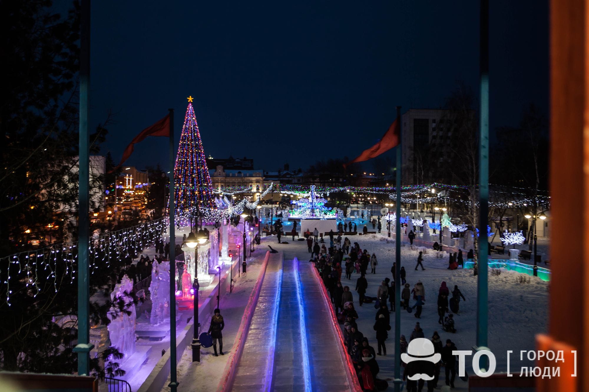Новый год ❄, Томские новости, новый год праздник хрустальный томск скульптуры награждение В Томске открыли главную городскую елку и выбрали лучшую ледовую скульптуру