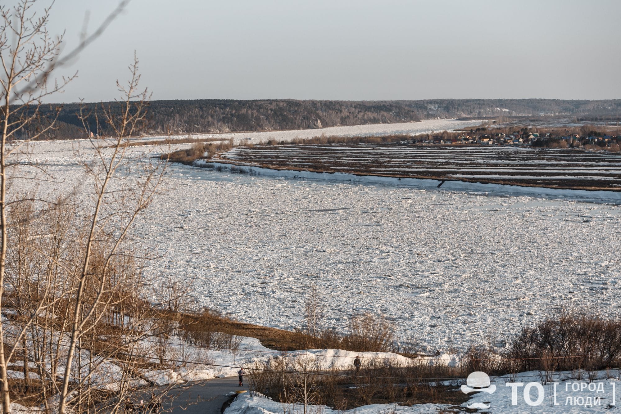 Паводок, Фото недели, Фотокалендарь, ледоход паводок движение ледовых масс Голова ледохода на Томи прошла Томск