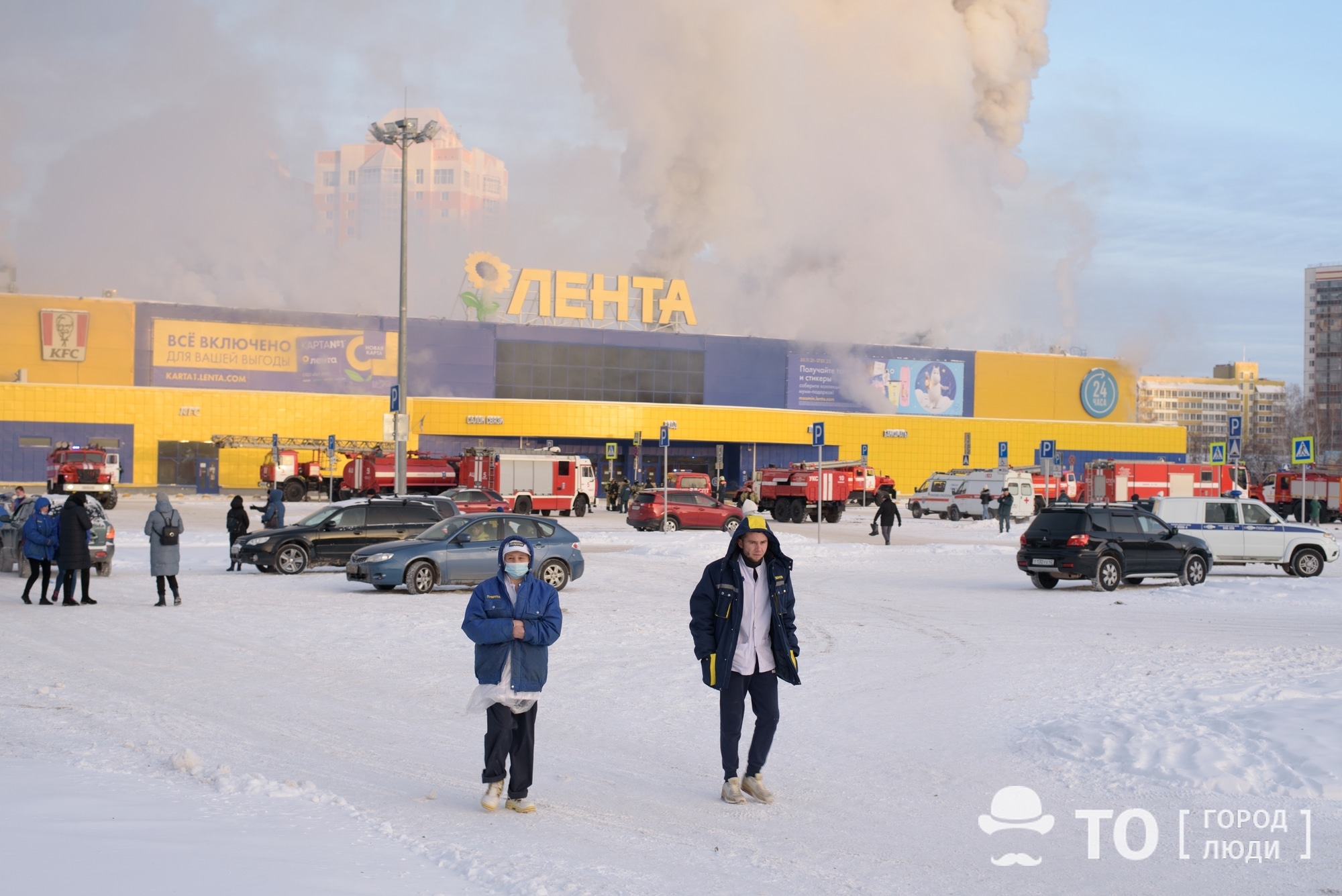 Происшествия, Томские новости, Лента пожар горит огонь сводка происшествий жесть Томска Пожар в томском гипермаркете «Лента»